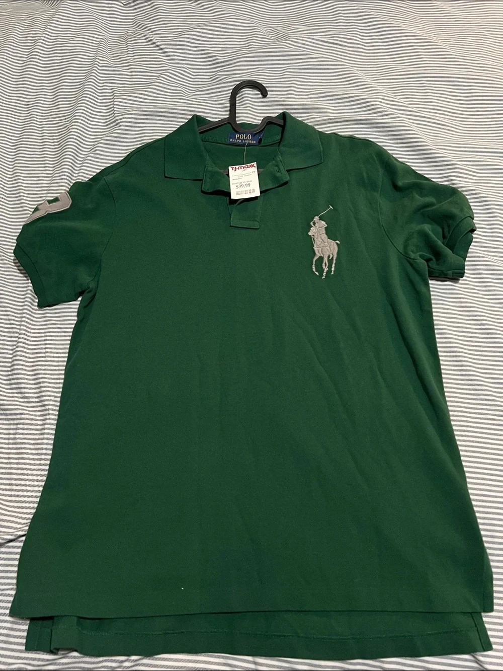 Polo by Ralph Lauren Forest Green Polo with Gray Pony